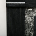 HOMCOM - Foyer électrique avec flamme réaliste et température réglable, noir-Couleur : noir, noir marbré
