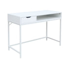 Simply Writing Desk - Blanc-Un seul tiroir intégré sur le côté gauche (tiroir box) et un recoin profond pour un accès facile