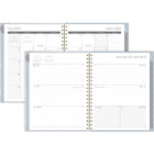 Mead - Agenda scolaire hebdomadaire/mensuel lignes de rêve 2025-2026 - 11 po H x 8 1/2 po l - gris - bilingue-Les pages spéciales comprennent une page d'introduction, 2 calendriers de référence, des dates importantes, 2 planifications futures, une liste des congés, 5 contacts, 6 mots de passe et 10 notes