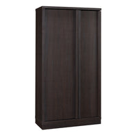 Sauder - Grande Meuble de rangement Merton Hall - Chêne Dakota-Rangement multi-pièces:  Cette armoire fonctionnelle peut répondre à vos besoins de rangement dans diverses pièces – salon, cuisine/garde-manger ou bureau