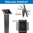 Mount-It ! -- MI-3880B_G10 Kiosque antivol pour iPad, iPad Air, iPad Pro-Hauteur du support : 42,3 po