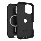 Otterbox - Étui Commuter MagSafe Noir pour iPhone 16-Drop+, 3 fois plus de chutes que la norme militaire (MIL-STD-810G 516.6)
