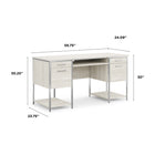 Whalen - Bureau à double caisson Roca 60 po-Assemblage requis