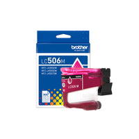 Brother - LC506MS Cartouche d’encre magenta authentique à rendement standard-Cartouches d’encre à rendement standard, impression jusqu’à 900 pages