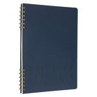 General Supply Goods + Co - Grand cahier de notes nervuré - bleu-Reliure spiralée