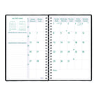 Blueline - 2025-2026 Planifi-Action agenda académique hebdomadaire/mensuel - 9-1/16 po x 5-7/8 po - Noir - Bilingue-Calendrier mensuel au début de chaque mois