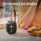 Ultimate Ears - WONDERBOOM 4 enceinte Bluetooth portable et étanche, Gris-Étanche, anti-poussière et flottante : Certifiée IP67, cette enceinte Bluetooth étanche peut être immergée dans 1 m d'eau pendant 30 min, protégée de la poussière - elle est idéale pour la piscine, la plage ou la douche
