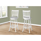 Monarch Specialties - 1238 Tabouret De Bar - 44"H Bar/Pivotant/Blanc - Paquet de 2-2
