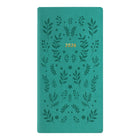 Letts - 2026 Agenda hebdomadaire Woodland - 6-7/8 po x 3-1/8 po - Vert - Multilingue- Style d’intérieur intemporel avec une semaine sur deux pages