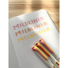 Zebra - Enlumineur Zebra Mildliner Mix - Assortiment chaud - Paquet de 3-Pour engager l'encre, faire un essai en appuyant la pointe sur du papier pendant 20 à 30 secondes