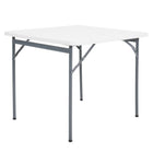 Peakform - Table pliante carrée Peakform de 34 pouces-Se plie à plat pour faciliter le transport et le stockage