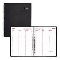 Brownline - 2026 Agenda hebdomadaire DuraFlex avec couverture texturée extra robuste - 11po x 8-1/2 po - Noir - Anglais-12 mois: janvier 2026 à décembre 2026