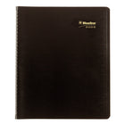 Blueline - 2026 Agenda mensuel Essential 16 mois - 11" x 9-1/16" - Noir - Bilingue-Reliure spirale double avec couverture flexible