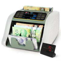 Kolibri - Compteur de devises à coupures mixtes (CAD/USD) avec détection avancée des contrefaçons-Plusieurs devises. Prend en charge USD, CAD, MXN, GBP et EUR