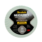 Scotch - Méga rouleau ruban de montage à double face intérieur Mount - 1,9 cm l x 8,89 m L-Une conception permettant une application facile et sans dégâts