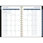 Mead - Agenda scolaire hebdomadaire/mensuel fruit et floral 2025-2026 - 8 1/2 po H x 5 1/2 po l - multicoloure - bilingue-15 mois complets de planification hebdomadaire mensuelle + 3 feuilles étalées