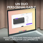 Logitech - Pebble 2 Combo for Mac, clavier et souris sans fil - Blue-Vitesse et personnalisation: faites des recherches, des captures d'écran, etc. en un instant via les touches Fn,personnalisez les 10 touches Fn et le bouton central de la souris avec Logi Options+