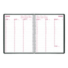Brownline - 2026 Agenda hebdomadaire DuraFlex avec couverture texturée extra robuste - 11po x 8-1/2 po - Noir - Anglais-Reliure spirale double avec couverture texturée extra robuste