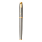 Parker − Stylo à bille IM − métal brossé − pointe fine − encre noire-Une forme confortable et ergonomique associée au savoir-faire PARKER de qualité supérieure pour évoquer le riche héritage de la marque