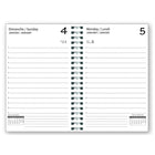 Quo Vadis - EXDI Agenda Quotidien -reliure spirale - bilingue - Couleurs variées -  6 x 8 1/4 po-Format 6 po x 8.25 po