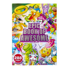 Crayola - Livre épique de superbes livres de coloriage de 288 pages - paquet de 6-Pour ajouter du plaisir, les enfants peuvent utiliser les 2 feuilles d'autocollants incluses pour décorer leurs pages à colorier, ou partout où ils aimeraient un peu de style.