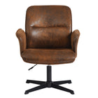 Chaise de Bureau Relax à Hauteur Réglable Homy Casa – Suédine Marron-La hauteur réglable permet de personnaliser la hauteur de la chaise grâce à un mécanisme de levage à gaz facile à utiliser