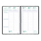 Blueline - 2025-2026 Planifi-Action agenda académique hebdomadaire/mensuel - 9-1/16 po x 5-7/8 po - Noir - Bilingue-Horaire de rendez-vous de 7 h a.m. à 8 h 30 p.m. avec des intervalles de 30 minutes