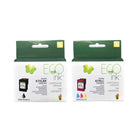 Ecoink - Cartouche de toner remanufacturée - HP 67XL, 3YM57AN, 3YM58AN - Rendement élevé - Noir et couleur (ensemble)-Couleur : Noir & Tricolore