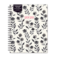 Orange Circle Studio - 2026 Agenda très grand format à spirale - 8.5 po x 11 po - branches fumées - Bilingue-Doté pages d’agenda hebdomadaires et mensuelles