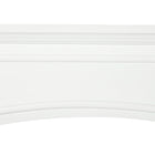 HOMCOM - Manteau de foyer 29 po pour entourage de foyer, blanc-Couleur : Blanc