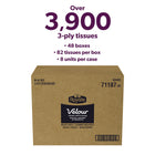 Royale - Mouchoirs Velour à 3 épaisseurs - 82 mouchoirs/boîte - Paquet de 48-5