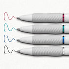 Sharpie - Stylos S-Gel, stylos gel à barillet tendance, corps blanc perle, pointe moyenne (0,7 mm), assortiment de couleurs mises à jour et classiques, 4 unités-Encre gel intensément audacieuse dans un éventail de couleurs contemporaines pour une écriture toujours vive