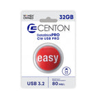 Centon - lecteur flash USB 3.2 Gen1- Bouton EASY 32GB - Rouge-Capacité : 32GB USB-A Génération 3.2