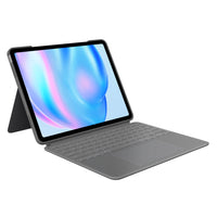 Logitech Combo Touch iPad Air 13" (M3/M2) 2024 Étui Clavier - Gris Oxford - Anglais-Compatibilité : iPad Air 13 pouces (M2/M3) (2024) - A2898, A2899, A2900