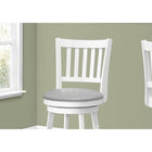 Monarch Specialties - 1238 Tabouret De Bar - 44"H Bar/Pivotant/Blanc - Paquet de 2-3