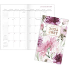 AT-A-GLANCE - Agenda scolaire mensuel de poche 2 ans BADGE floral 2025-2027 - 6 3/16 po H x 3 5/8 po l - multicoloure - bilingue-Format des pages : 6 3/16 po H x 3 5/8 po l