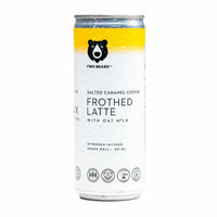 Two Bears - Mousseux Latté - 207mL - Café Au Caramel Salé avec lait d'avoine - Paquet de 6-Infuse d'azote
