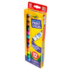 Crayola - Bâtons de peinture lavables - 2 paquets de 12-PEINTURES CRAYOLA POUR ENFANTS : Chaque ensemble de peinture pour enfants moins de dégâts comprend 12 bâtons de peinture de couleurs assorties. Vendu en 2 paquets pour un total de 24 bâtons de peinture.