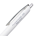 Pentel - Floatune Stylo à Bille Amélioré - Pointe 0,5mm - Encre Noire-Le corps entièrement blanc mat procure un style épuré et sophistiqué qui correspond à une esthétique minimaliste de grande qualité