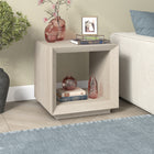 Hudson&Canal - Table d'appoint rectangulaire Tannen 22" de largeur - Aulne blanc-Finition en blanc aulne aspect bois