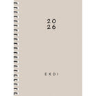 Quo Vadis - EXDI Agenda Quotidien -reliure spirale - bilingue - Couleurs variées -  6 x 8 1/4 po-1 jour par page