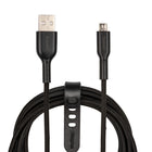 Staples - TECH Câble de chargement micro-USB vers USB-A - 3,3 pi - noir-Câble USB noir de Génération 2.0 qui transfère les données à des vitesses allant jusqu’à 480 Mb/s