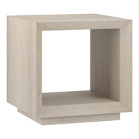 Hudson&Canal - Table d'appoint rectangulaire Tannen 22" de largeur - Aulne blanc-Un design contemporain moderne pour votre salon, votre bureau et plus encore