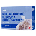 Perk - Sacs transparents pour feuilles et gazon - 31 po x 40 po - Paquet de 20-Parfaits pour les déchets de jardin
