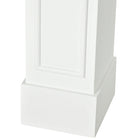 HOMCOM - Manteau de foyer 29 po pour entourage de foyer, blanc-Matériau : MDF