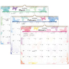 AT-A-GLANCE - Calendrier mural mensuel aquarelle 2026 - 11 7/8 po H x 14 7/8 po l - anglais-12 mois : janvier 2026 à decembre 2026