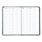 Brownline - 2026 Agenda quotidien Traditional - 13-3/8 po x 8 po - Marbre vert - Anglais-Espace pour les rendez-vous du soir