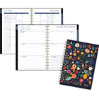 Mead - Agenda scolaire hebdomadaire/mensuel fruit et floral 2025-2026 - 8 1/2 po H x 5 1/2 po l - multicoloure - bilingue-15 pages mensuelles à onglets pour passer rapidement à n'importe quelle date