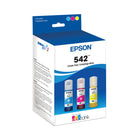 Epson - Bouteilles d’encre EcoTank T542, emballage mixte (CMJ)-Textes nets, couleurs vives, résultats de qualité professionnelle