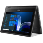 Ordinateur portable Acer TravelMate Spin B311 11,6"Intel Celeron N51004 Go de RAMeMMC 128 GoIntel HD GraphicsWin 11 Pro EduNoir-Le clavier réparable de cet ordinateur portable avec touches ancrées mécaniquement protège contre le retrait accidentel des touches tout en vous permettant de remplacer l'ensemble du clavier rapidement et facilement en retirant seulement deux vis, ce qui le rend idéal pour les salles de classe très fréquentées où des accidents peuvent survenir.